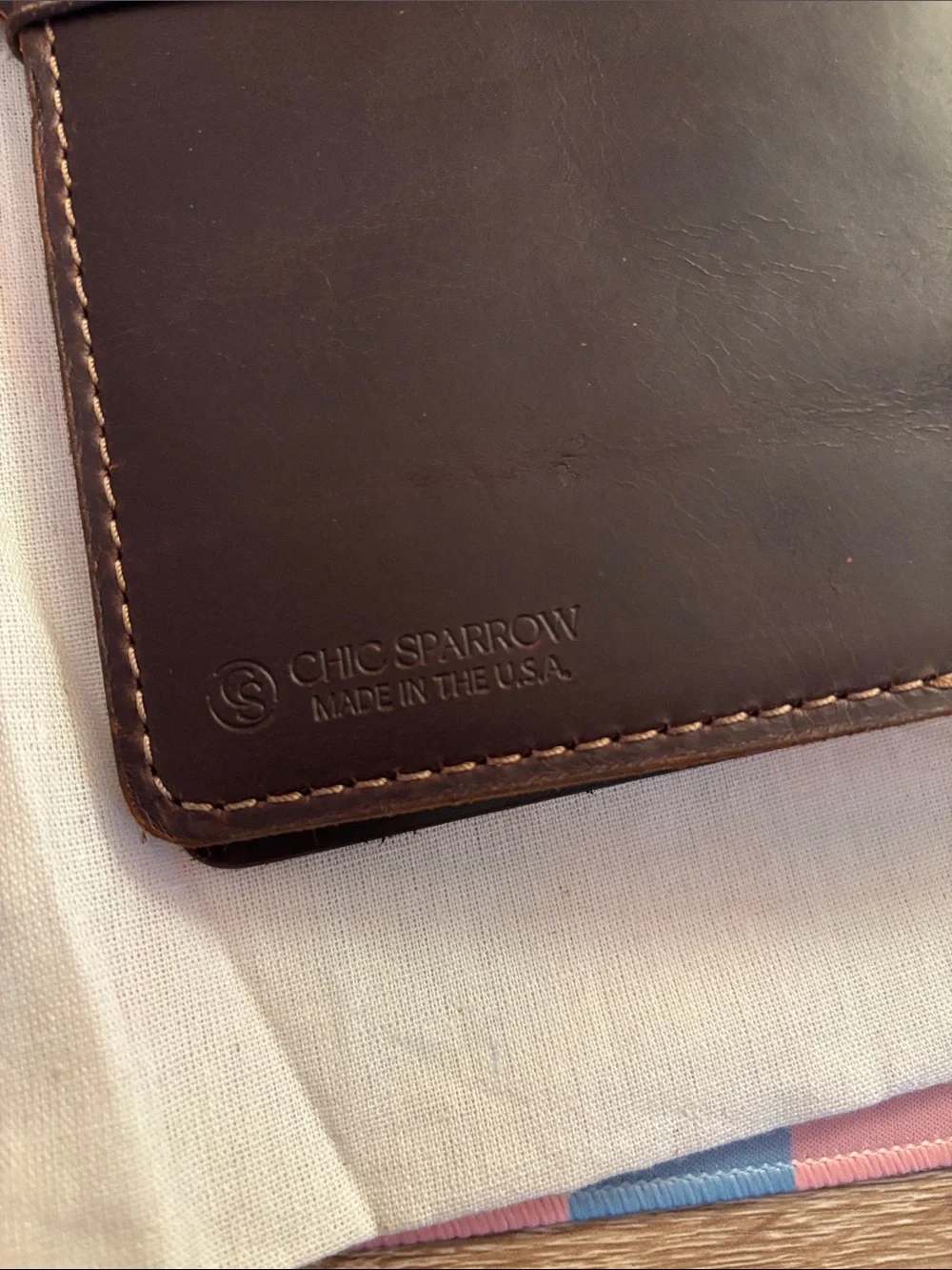 Chic Sparrow B6 Size Bella Cascade Leather Traveler's Notebook Planner Cover